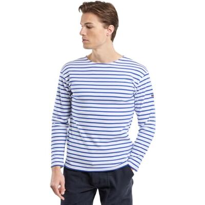 01525-DW5 Armor Lux Marinière Loctudy t-shirt męski, Blanc (Dw5 Blanc/Étoile), M 01525-DW5 Armor Lux Marinière Loctudy t-shirt męski, Blanc (Dw5 Blanc/Étoile), M