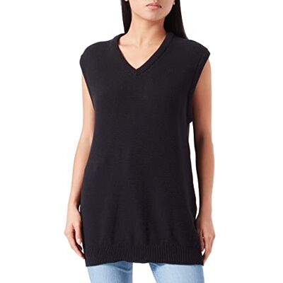 GM231204 BY GARMENT MAKERS Sustainable; obviously! Kamizelka uniseks Greg Waffle Sweater Vest, Jet Black, L GM231204 BY GARMENT MAKERS Sustainable; obviously! Kamizelka uniseks Greg Waffle Sweater Vest, Jet Black, L