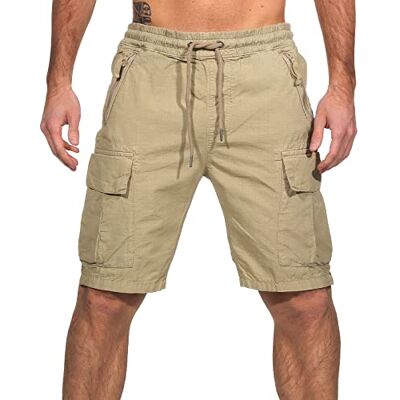 106250-14 Alpha Industries Męskie krótkie spodenki Ripstop Jogger Sand 106250-14 Alpha Industries Męskie krótkie spodenki Ripstop Jogger Sand