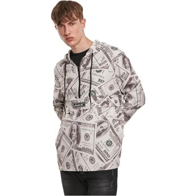 MT1044 Mister Tee Męski t-shirt Dollar Windbreaker, beżowy (piasek 00208), L MT1044 Mister Tee Męski t-shirt Dollar Windbreaker, beżowy (piasek 00208), L