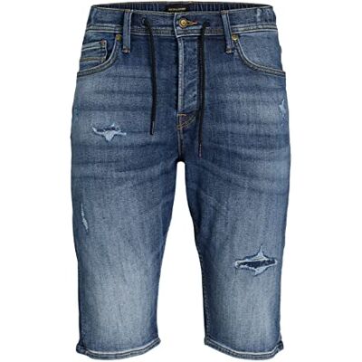 12229229 JACK & JONES Męskie szorty JJLONG Galaxy GE 215, bluzy, niebieski denim, M, Blue Denim, M 12229229 JACK & JONES Męskie szorty JJLONG Galaxy GE 215, bluzy, niebieski denim, M, Blue Denim, M