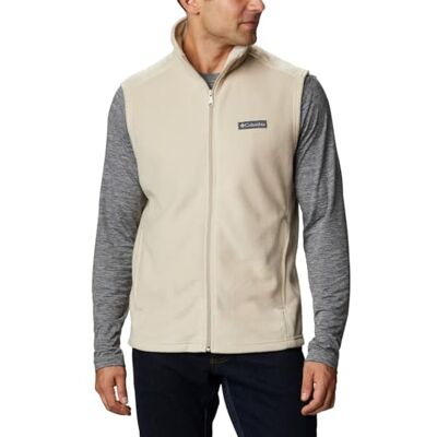 1639261 Columbia Męska kamizelka polarowa Steens Mountain Classic Fit Soft Fleece Vest, Stara fossil, S 1639261 Columbia Męska kamizelka polarowa Steens Mountain Classic Fit Soft Fleece Vest, Stara fossil, S