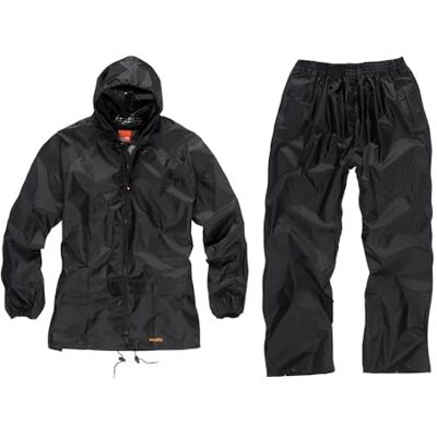 Scruffs T54560 2-częściowy czarny wodoodporny garnitur XL Scruffs T54560 2-częściowy czarny wodoodporny garnitur XL