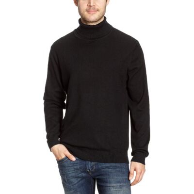Tommy Hilfiger Męski sweter 857803334 / CTN Cashmere R-NK CF, Czarny (Flag Black), 56 Tommy Hilfiger Męski sweter 857803334 / CTN Cashmere R-NK CF, Czarny (Flag Black), 56