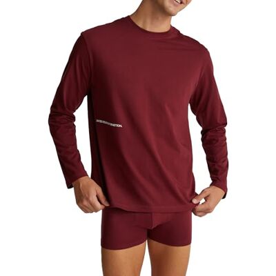 30964M021 United Colors of Benetton Piżama męska, Czerwony, L 30964M021 United Colors of Benetton Piżama męska, Czerwony, L