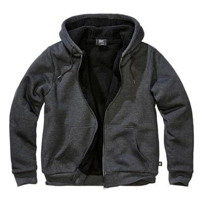 5038-12245-S Brandit Sweatjacket Teddylining bluza polarowa Teddy, czarny melanż, rozmiar S męski 5038-12245-S Brandit Sweatjacket Teddylining bluza polarowa Teddy, czarny melanż, rozmiar S męski