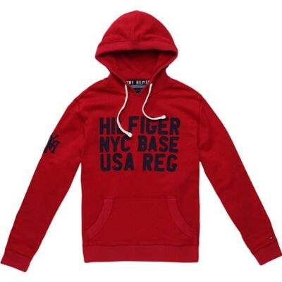Tommy Hilfiger Bluza męska, Czerwony (642 Jester Red), 56 Tommy Hilfiger Bluza męska, Czerwony (642 Jester Red), 56