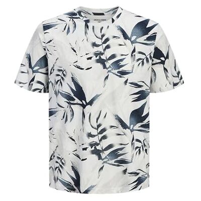 12295980-4998154 JACK & JONES Jjhonolulu AOP Tee SS Crew Neck Pls Plus Size, Cloud Dancer, 3XL 12295980-4998154 JACK & JONES Jjhonolulu AOP Tee SS Crew Neck Pls Plus Size, Cloud Dancer, 3XL