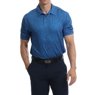 UPTS2386_TURQ_L Under Par Koszulka polo Mężczyźni Printed Golf Pro Quality Polo Shirt (1 w zestawie), 2386 Turkus, L UPTS2386_TURQ_L Under Par Koszulka polo Mężczyźni Printed Golf Pro Quality Polo Shirt (1 w zestawie), 2386 Turkus, L
