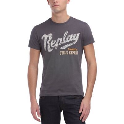 M3065 .000.2660 Replay M3065 Koszulka Męska, szary (metal Grey), 3XL M3065 .000.2660 Replay M3065 Koszulka Męska, szary (metal Grey), 3XL