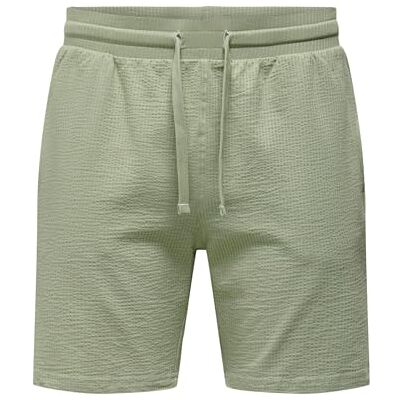 22029752-4712669 ONLY & SONS Onskian Life Reg Seersucker szorty Noos, Seagrass, XL 22029752-4712669 ONLY & SONS Onskian Life Reg Seersucker szorty Noos, Seagrass, XL