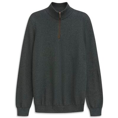 7500-85533D bugatti Męski sweter Troyer, 150 cm, 3XL 7500-85533D bugatti Męski sweter Troyer, 150 cm, 3XL