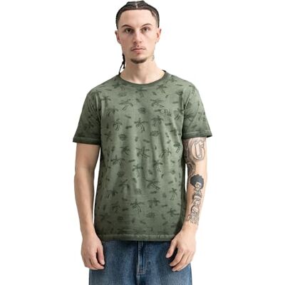 210042000001 Ocean Pacific Męski T-shirt Peregian, oliwkowy, 3XL 210042000001 Ocean Pacific Męski T-shirt Peregian, oliwkowy, 3XL