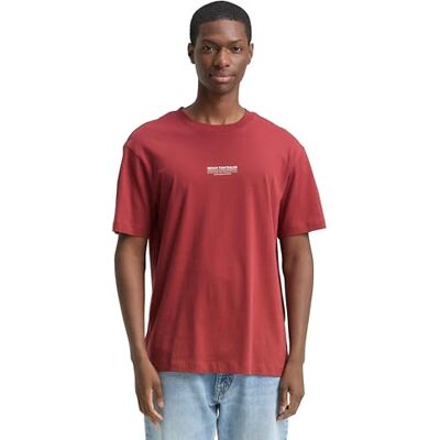1045021 TOM TAILOR Denim T-shirt męski, 23853 Burnt Russet, XXL 1045021 TOM TAILOR Denim T-shirt męski, 23853 Burnt Russet, XXL