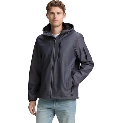 1046227 TOM TAILOR Kurtka męska, 38220 Blue Softshell Melange, XXL 1046227 TOM TAILOR Kurtka męska, 38220 Blue Softshell Melange, XXL