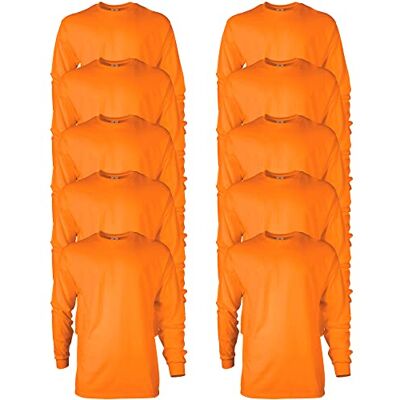 192370596938 Gildan T-shirt Dla mężczyzn Bluzka z długim rękawem bawełniana Ultra, styl G2400 Pomarańczowy (Safety Orange) ,S 192370596938 Gildan T-shirt Dla mężczyzn Bluzka z długim rękawem bawełniana Ultra, styl G2400 Pomarańczowy (Safety Orange) ,S