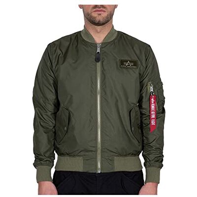 126101-142 Alpha Industries MA-1 TTC Bomber Jacket dla mężczyzn Dark Olive 126101-142 Alpha Industries MA-1 TTC Bomber Jacket dla mężczyzn Dark Olive