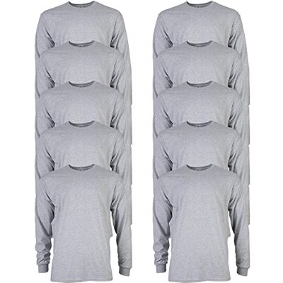 192370596686 Gildan T-shirt Dla mężczyzn Bluzka z długim rękawem bawełniana Ultra, styl G2400 Sportowy szary, XL 192370596686 Gildan T-shirt Dla mężczyzn Bluzka z długim rękawem bawełniana Ultra, styl G2400 Sportowy szary, XL