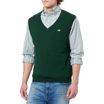 8030570 Klasyczna bawełniana kamizelka, Tartan Green, XL 8030570 Klasyczna bawełniana kamizelka, Tartan Green, XL