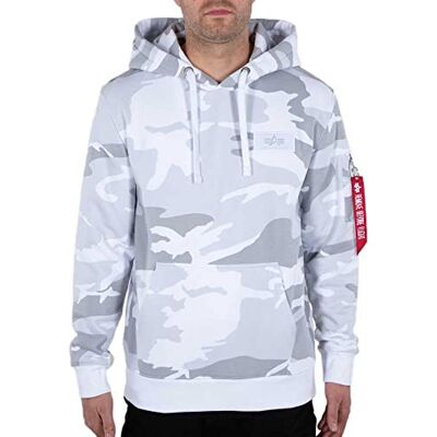 178318C-385 Alpha Industries Back Print Hoody Camo Bluza z kapturem dla mężczyzn White Camo 178318C-385 Alpha Industries Back Print Hoody Camo Bluza z kapturem dla mężczyzn White Camo