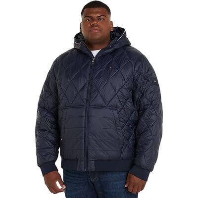 MW0MW34090 Tommy Hilfiger BT-MIX QUILT RCL kurtka z kapturem B, Pustynne niebo, XXL MW0MW34090 Tommy Hilfiger BT-MIX QUILT RCL kurtka z kapturem B, Pustynne niebo, XXL