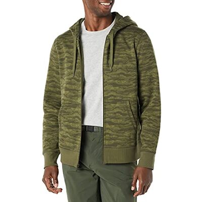 F17AE50002-MuABC-Medium Amazon Essentials Men's Bluza polarowa z kapturem na zamek błyskawiczny (dostępna w wersjach Big i Tall), Zielony Abstrakcyjne moro, M F17AE50002-MuABC-Medium Amazon Essentials Men's Bluza polarowa z kapturem na zamek błyskawiczny (dostępna w wersjach Big i Tall), Zielony Abstrakcyjne moro, M