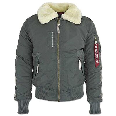 143104-136 Alpha Industries Injector III Bomber Jacket dla mężczyzn Greyblack 143104-136 Alpha Industries Injector III Bomber Jacket dla mężczyzn Greyblack