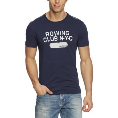 Tommy Hilfiger Męski T-Shirt Rigger Tee S/S RF / 887834575, Niebieski (416 Navy Blazer-Pt), 56 Tommy Hilfiger Męski T-Shirt Rigger Tee S/S RF / 887834575, Niebieski (416 Navy Blazer-Pt), 56
