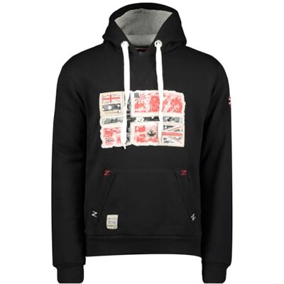 WY7318H/GN Geographical Norway Gpepe2 Męska bluza z kapturem z kieszenią kangurka Bluza z logo bluza z kapturem z kapturem ciepły długi rękaw męska wiosna lato jesień zima (czarny M), czarny, M WY7318H/GN Geographical Norway Gpepe2 Męska bluza z kapturem z kieszenią kangurka Bluza z logo bluza z kapturem z kapturem ciepły długi rękaw męska wiosna lato jesień zima (czarny M), czarny, M