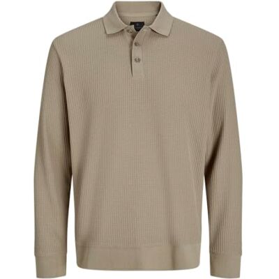 12276693-4750749 Jprblaowen Ls Polo Styd Aw24, Greige, M 12276693-4750749 Jprblaowen Ls Polo Styd Aw24, Greige, M