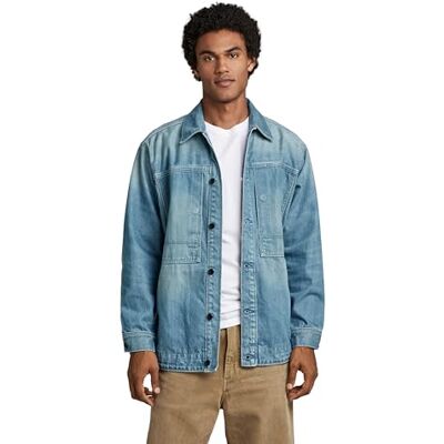 D23016-D318-D869 G-STAR RAW Kurtka męska Us Navy Shanorak, Niebieski (Antique Faded Moonlit Ocean ), L D23016-D318-D869 G-STAR RAW Kurtka męska Us Navy Shanorak, Niebieski (Antique Faded Moonlit Ocean ), L