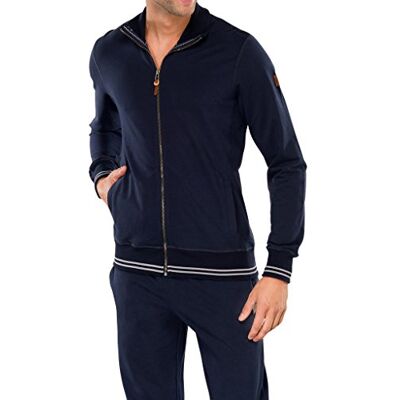 144343-001-001 Schiesser Sweatjacke Piżama Mężczyźni, Nero (Schwarz (Blauschwarz 001)), XXL 144343-001-001 Schiesser Sweatjacke Piżama Mężczyźni, Nero (Schwarz (Blauschwarz 001)), XXL
