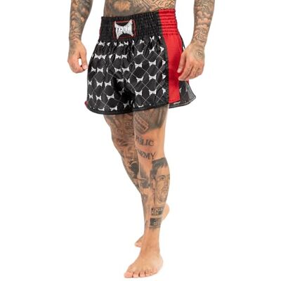 960048 Tapout Męskie spodnie tajskie Sorrento, Black/Red/Grey, S, czarny/czerwony/szary, S 960048 Tapout Męskie spodnie tajskie Sorrento, Black/Red/Grey, S, czarny/czerwony/szary, S