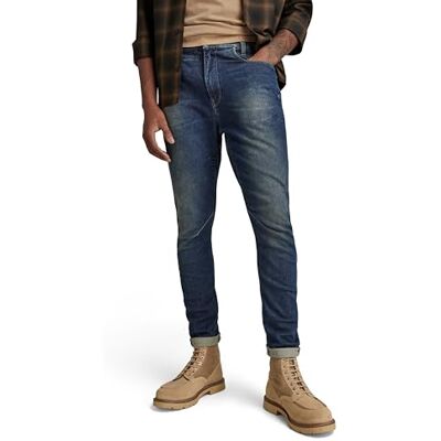 D05385-D188-D355 G-STAR RAW D-Staq 3D Slim Jeansy Mężczyźni, Niebieski (Antique Forest Blue D188-d355), 27W / 32L D05385-D188-D355 G-STAR RAW D-Staq 3D Slim Jeansy Mężczyźni, Niebieski (Antique Forest Blue D188-d355), 27W / 32L