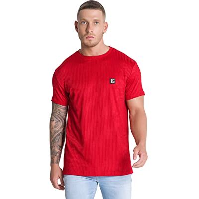 GKM002974 Gianni Kavanagh Męski t-shirt Red Gk Iron Tee, czerwony, S GKM002974 Gianni Kavanagh Męski t-shirt Red Gk Iron Tee, czerwony, S
