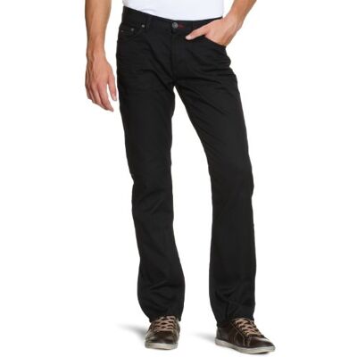 Tommy Hilfiger Dżinsy męskie 887807087/MERCER PURE BLACK, prosty krój (proste nogawki), Czarny (Pure Black-eur), 32W / 34L Tommy Hilfiger Dżinsy męskie 887807087/MERCER PURE BLACK, prosty krój (proste nogawki), Czarny (Pure Black-eur), 32W / 34L