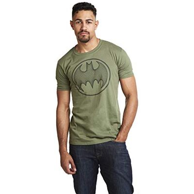GBMTS408 DC Comics T-shirt męski, Zielony (wojskowy zielony wojskowy), XXL GBMTS408 DC Comics T-shirt męski, Zielony (wojskowy zielony wojskowy), XXL