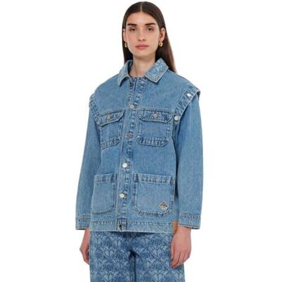 180229 Scotch & Soda Sprana kurtka dżinsowa z odpinanymi rękawami, Lakehouse 414, S 180229 Scotch & Soda Sprana kurtka dżinsowa z odpinanymi rękawami, Lakehouse 414, S