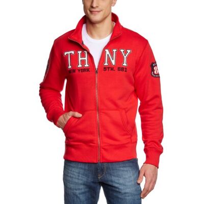 MILO Z-THRU L/S RF / 887830277 Tommy Hilfiger Bluza męska, Czerwony (026 Formula One), 54 MILO Z-THRU L/S RF / 887830277 Tommy Hilfiger Bluza męska, Czerwony (026 Formula One), 54