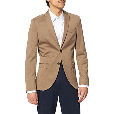 16081935 SELECTED HOMME BLACK Męska marynarka Slhslim-mylologan Camel BLZ B Noos Blazer, piaskowy 16081935 SELECTED HOMME BLACK Męska marynarka Slhslim-mylologan Camel BLZ B Noos Blazer, piaskowy