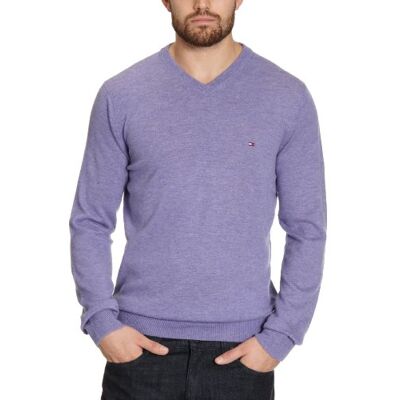 857803341 / LAMBSWOOL V-NK CF Tommy Hilfiger Męski sweter , niebieski, 48 857803341 / LAMBSWOOL V-NK CF Tommy Hilfiger Męski sweter , niebieski, 48