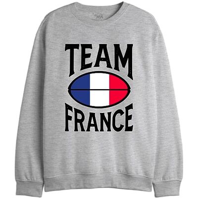 UXREPCZSW041 Republic Of California "Team France, Bluza męska, Melange Grey, Rozmiar XS, Szary Melange, XS UXREPCZSW041 Republic Of California "Team France, Bluza męska, Melange Grey, Rozmiar XS, Szary Melange, XS