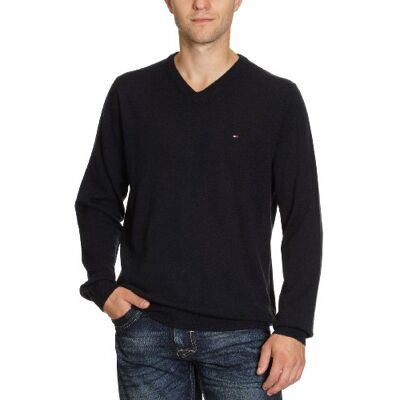 857803341 / LAMBSWOOL V-NK CF Tommy Hilfiger Męski sweter , niebieski (Midnight), 48 857803341 / LAMBSWOOL V-NK CF Tommy Hilfiger Męski sweter , niebieski (Midnight), 48