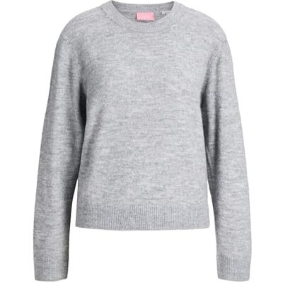 12281702-4832223 JACK & JONES Jxevi Crew Neck Knit, Medium Grey Melange, XL 12281702-4832223 JACK & JONES Jxevi Crew Neck Knit, Medium Grey Melange, XL