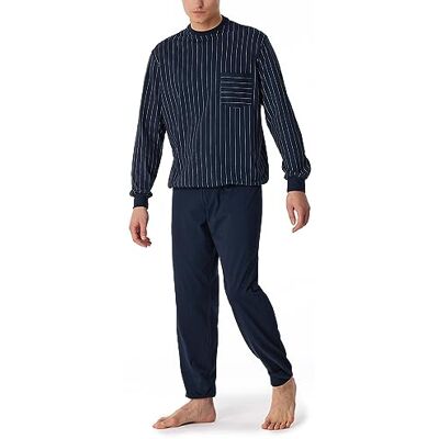 180263 Schiesser Herren Schlafanzug lang mit Bündchen Nightwear Set 180263 Schiesser Herren Schlafanzug lang mit Bündchen Nightwear Set