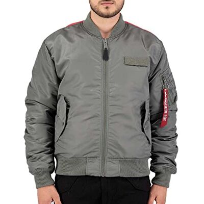 108101-432 Alpha Industries MA-1 VF Fighter Squadron Bomber Jacket dla mężczyzn Vintage Green 108101-432 Alpha Industries MA-1 VF Fighter Squadron Bomber Jacket dla mężczyzn Vintage Green