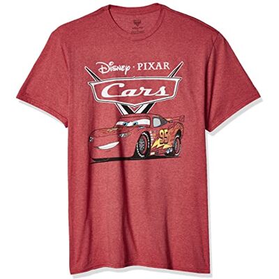 CZSN578-18-Red-Hthr-L Disney Męski t-shirt Cars Lightning McQueen, czerwony melan?, L CZSN578-18-Red-Hthr-L Disney Męski t-shirt Cars Lightning McQueen, czerwony melan?, L