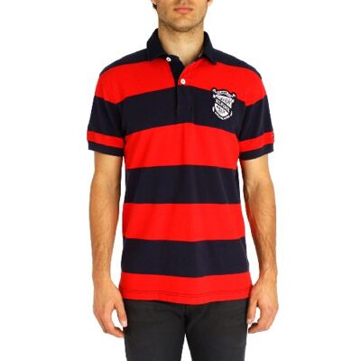 DAVID STP POLO S/S RF Tommy Hilfiger Męska koszulka polo / 887826289, Niebieski (026 Delhi Navy/Formula One), 48 DAVID STP POLO S/S RF Tommy Hilfiger Męska koszulka polo / 887826289, Niebieski (026 Delhi Navy/Formula One), 48