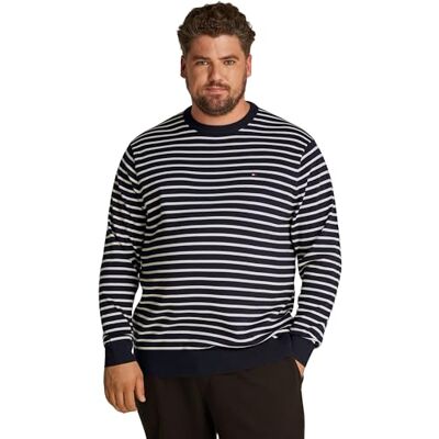 MW0MW39106 Tommy Hilfiger Sweter męski, Pustynne niebo/płatek kości słoniowej, XXL MW0MW39106 Tommy Hilfiger Sweter męski, Pustynne niebo/płatek kości słoniowej, XXL