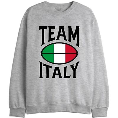 UXREPCZSW048 Republic Of California "Team Italy" Bluza męska, Melange Grey, Rozmiar XS, Szary Melange, XS UXREPCZSW048 Republic Of California "Team Italy" Bluza męska, Melange Grey, Rozmiar XS, Szary Melange, XS